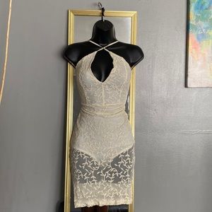 Cream Lace Dress